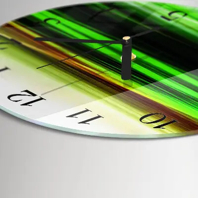Klok glas met opdruk rond Abstractie