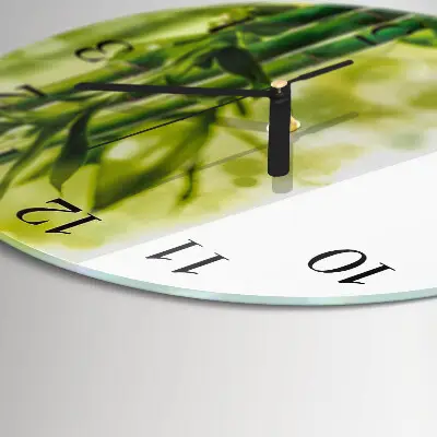 Klok glas met opdruk rond Bamboe