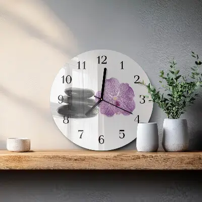 Klok glas met opdruk rond Stenen