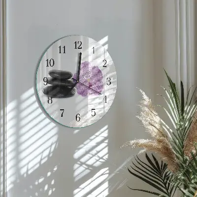 Klok glas met opdruk rond Stenen