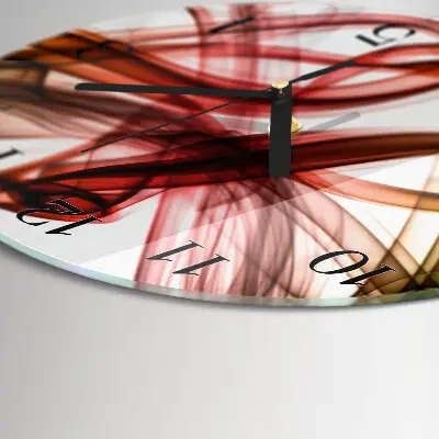 Ronde glas klok Abstractie