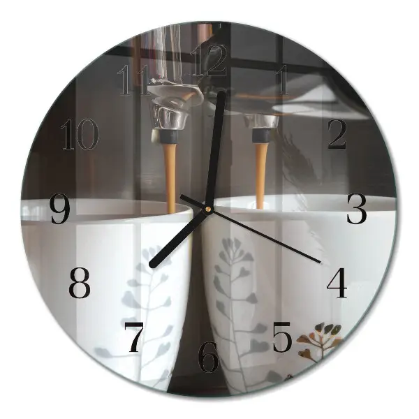 Ronde glazen klok Koffiemachine