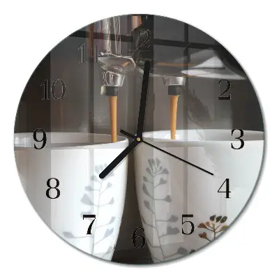 Ronde glazen klok Koffiemachine