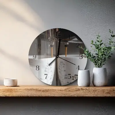 Ronde glazen klok Koffiemachine