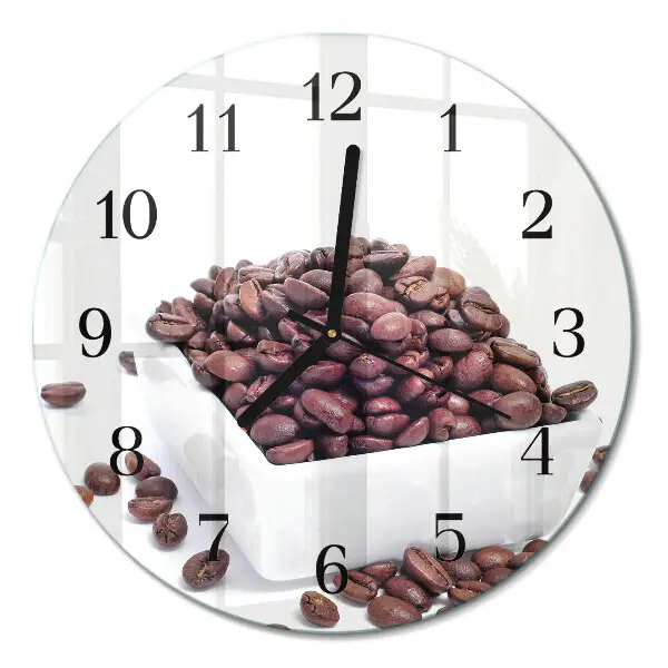 Ronde glazen klok Koffiebonen