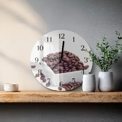 Ronde glazen klok Koffiebonen