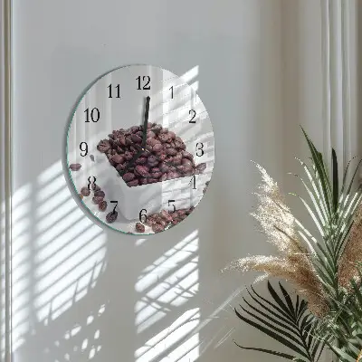 Ronde glazen klok Koffiebonen
