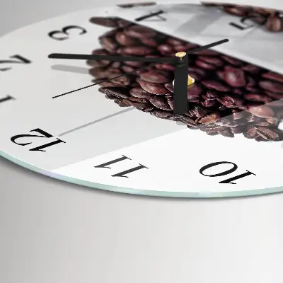 Ronde glazen klok Koffiebonen