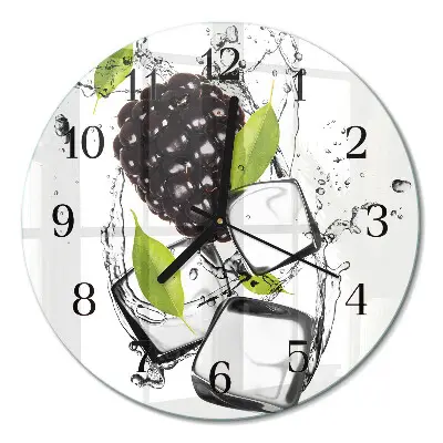 Wandklok glas decoratie rond Braam