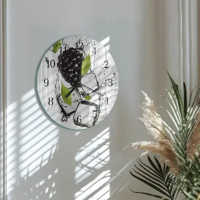 Wandklok glas decoratie rond Braam