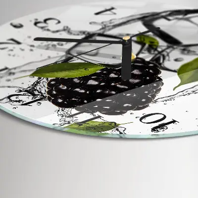 Wandklok glas decoratie rond Braam