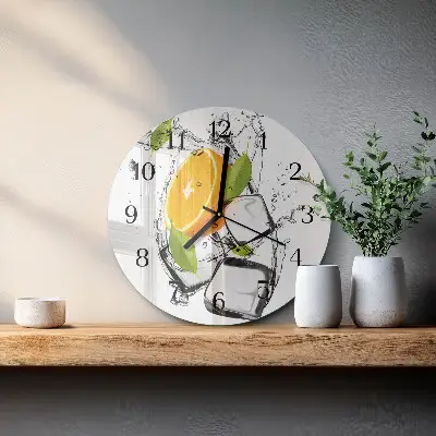 Ronde glazen klok Ijs