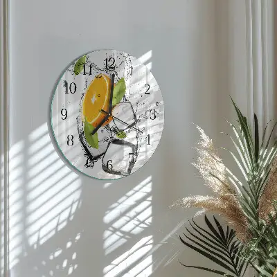 Ronde glazen klok Ijs