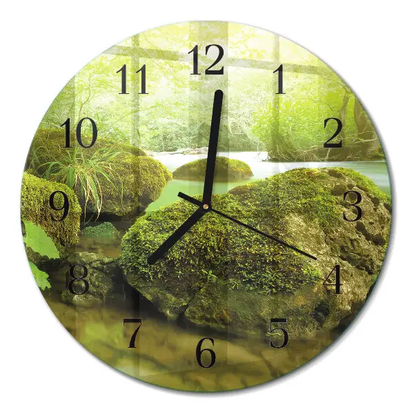 Ronde glas klok Natuur