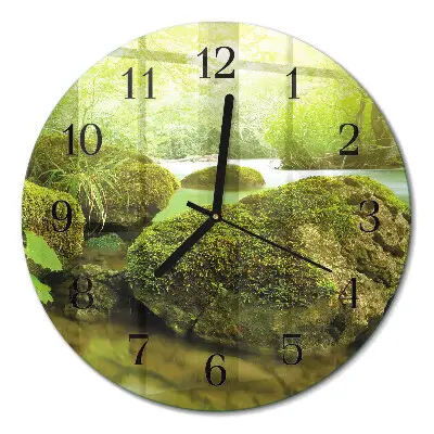 Ronde glas klok Natuur