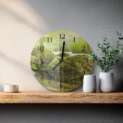 Ronde glas klok Natuur