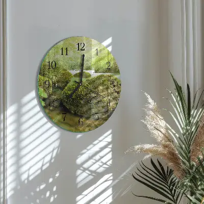 Ronde glas klok Natuur