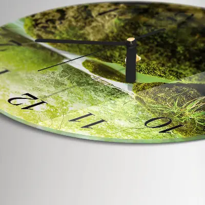 Ronde glas klok Natuur