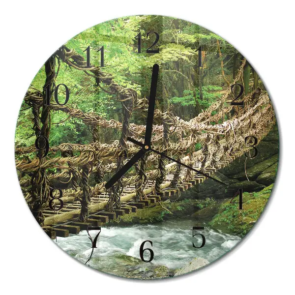Ronde glas klok Touwbrug
