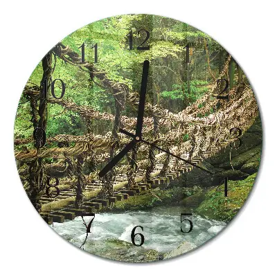 Ronde glas klok Touwbrug