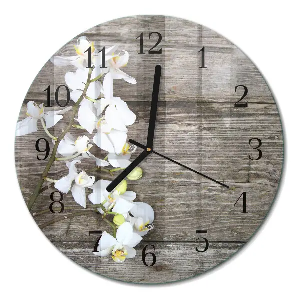 Wandklok glas decoratie rond Borden