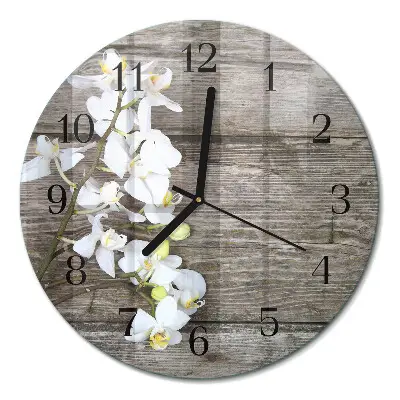 Wandklok glas decoratie rond Borden