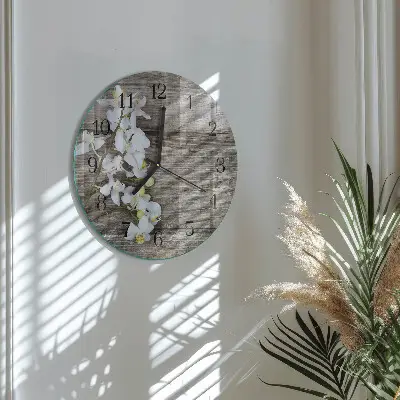 Wandklok glas decoratie rond Borden