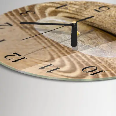 Ronde glazen klok Steenzand