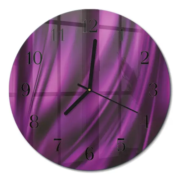 Klok glas met opdruk rond Abstractie