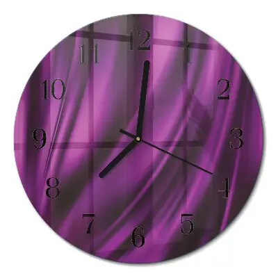 Klok glas met opdruk rond Abstractie