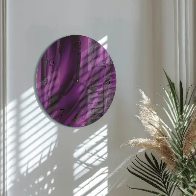Klok glas met opdruk rond Abstractie