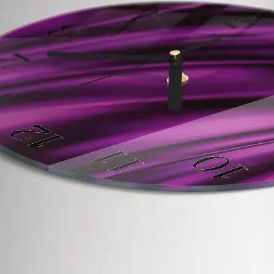 Klok glas met opdruk rond Abstractie