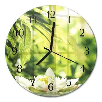 Klok glas met opdruk rond Natuur