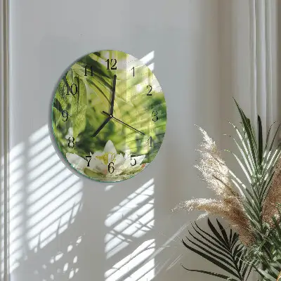 Klok glas met opdruk rond Natuur