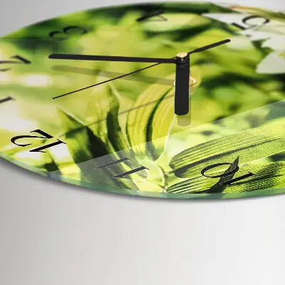 Klok glas met opdruk rond Natuur
