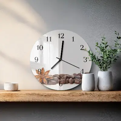 Ronde glazen klok Koffiebonen