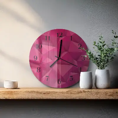 Ronde glas klok Abstractie