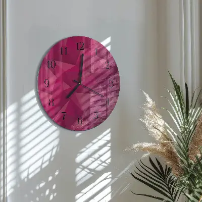 Ronde glas klok Abstractie