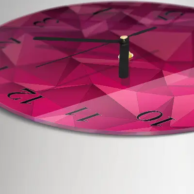 Ronde glas klok Abstractie