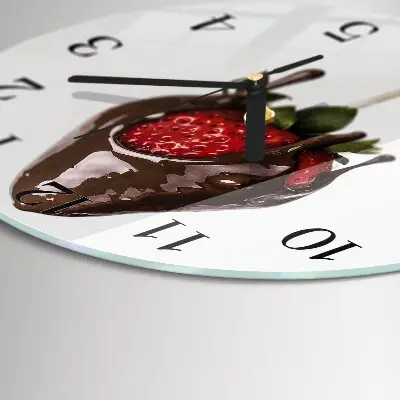 Klok glas met opdruk rond Chocolade