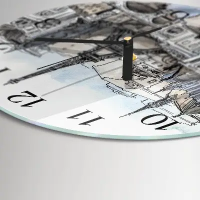 Ronde glazen klok Monumenten