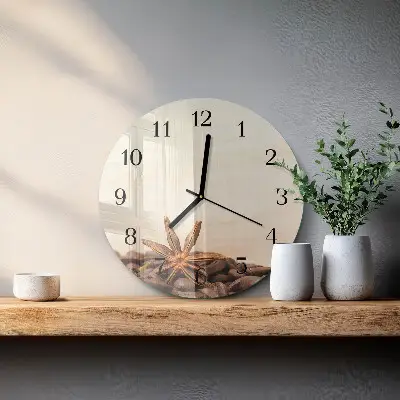 Ronde glazen klok Koffiebonen