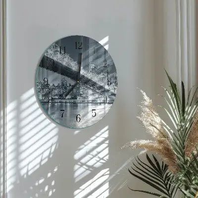 Ronde glas klok Brug