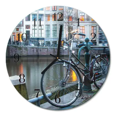 Ronde glas klok Fiets