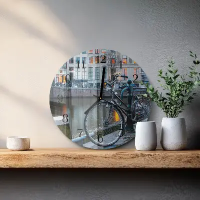 Ronde glas klok Fiets