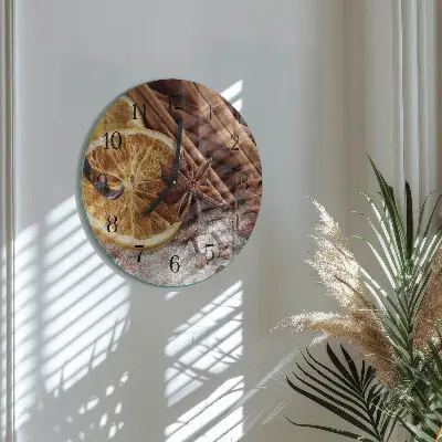 Ronde glazen klok Kaneel anijs