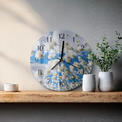 Ronde glazen klok Katoen