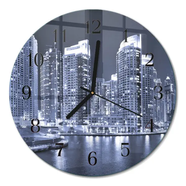Klok glas met opdruk rond Horizon