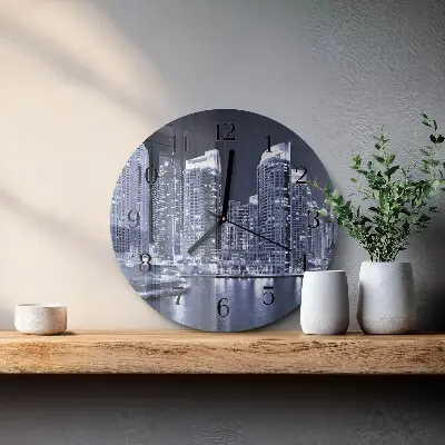 Klok glas met opdruk rond Horizon