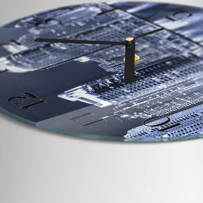Klok glas met opdruk rond Horizon